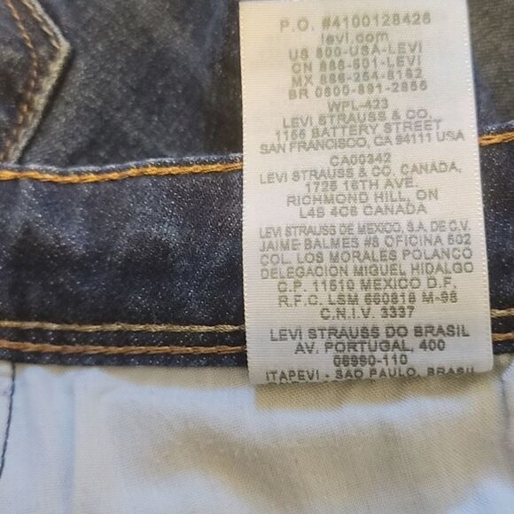 LEVI'S Women's Low rise Demi Curve Skinny Jean size 3M - Picture 10 of 10